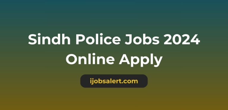 Sindh Police Jobs 2024 Online Apply